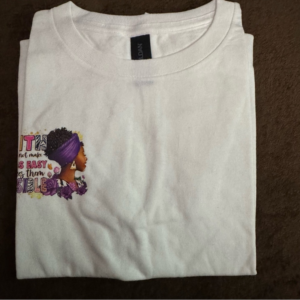 Kids White Tee with Colorful Graphic